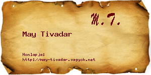 May Tivadar névjegykártya